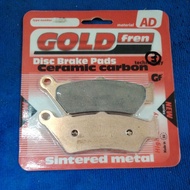 Rear brake pad BMW R1200GS R1200GSA R1250GS R1250GSA R1200RT R1250RT K1600GT K1600GTL - Goldfren Sin