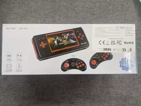 4.3'' MD 16BIT HDMI TV handheld game Retro game console arcade console 2player wireless have118games