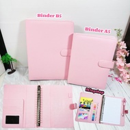 Binder A5 20POLOS A5 6Ring B5 26Ring Pink Soft AgendaRing BinderPOLOS A5 B5 Exclusive OrganizerPOLOS