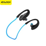 Awei A880BL Neckband earphones Hanging neck Sport Headphone In-ear Bluetooth Wireless Headset Sweat-proof IPX4 Waterproof Sports Wireless Earbuds Built-in Mic Compatible Bluetooth earpiece with mic for All Bluetooth mobiles