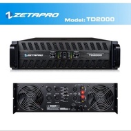 Power Ampli Amplifier Class TD ZETAPRO TD 2000 TD2000 Badak Original
