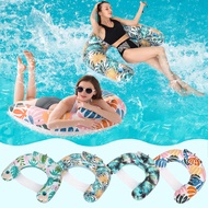 Pool Floats Adult, 4 Pack Inflatable Pool Float Chairs with Cup Holders,Blow up Floating Pool Non-St