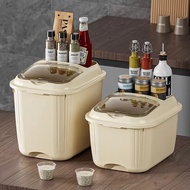 Store Rice With Measuring Cup Dry Food Storage Box Tank