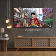 21-40 LARGE WOODEN POSTER ANIME ONE PIECE PORTGAS D. ACE SABO 60X30 MULTI PANEL SQUNV/DQJKU JUMBO RO