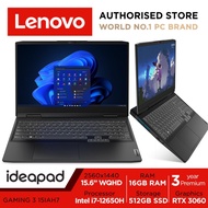 Lenovo IdeaPad Gaming 3 15IAH7 | 82S9008SSB | 15.6" WQHD (2560x1440) IPS 350nits | Intel Core i7-12650H | GeForce RTX 3060 | 16GB DDR4-3200 | 512GB M.2 2280 SSD | Win11 Home | 3Y Premium Care