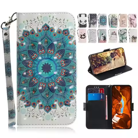 Painted Flip Leather Magnetic Case for OPPO Reno 6 5 4 Pro Plus Reno4 Lite 5K 4 Z 5z 5G 4G Phone Cov