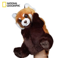 National Geographic Plush Toys Girl Simulasi binatang harimau arnab Penguin Lion Panda patung tangan