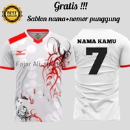 TERMURAH FREE NAMA+NOMOR BAJU JERSEY VOLLY / KAOS FUTSAL