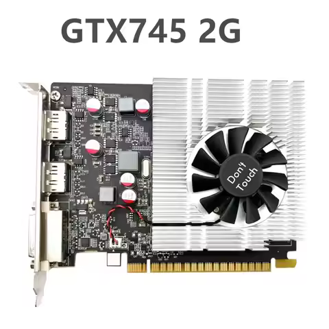 For Fujitsu GTX745 2G Discrete Graphics Card GTX 745 2G DP+DP+DIV Interface 4K PC Gaming Office