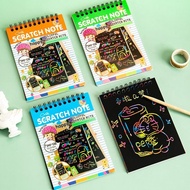 Children Scratch Painting › Ready Stock Scratch Painting Paper Children Colorful a6 Scratch Painting
