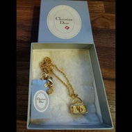 日本帶回Christian Dior 包包圖案項鍊搭配盒子，絕版品