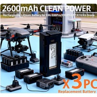 Drone Battery 3.7V 2600mAh Rechargeable Lithium Battery Durable Lithium Drone Replacement Battery 3.