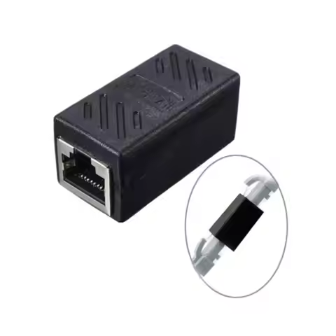 1pcs RJ45 Modulaire RJ 45 CAT8 8P8C Female To Female Netwerk Ethernet LAN Connector Adapter Plug Cou