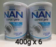 【觀塘mtr】6罐$ 63O 雀巢 能恩 無乳糖 AL110 Nestle NAN  400克 奶粉 Expiry Date:2027年4月。(觀塘mtr平日8:50am 至 6:25pm) 或 順豐