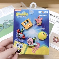 crocs accessories crocs button crocs jibbitz Hole-Shaped Crocs Accessories - Flower & SpongeBob Squa