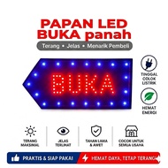 lampu tulisan led BUKA new model