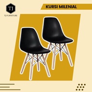 Milenial chair/kursi cafe/kursi taman/kursi tamu/kursi belajar Fabelio