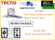 TECNO HOOD AND HOB BUNDLE PACKAGE FOR ( KA 9688 &amp; TA 983TRSV) / FREE EXPRESS DELIVERY