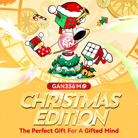 GAN356 Me Limited Christmas Edition 3x3x3 Cube Stickerless Magico Puzzle Children's Gifts Fidget Pro