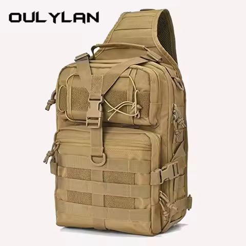 Oulylan Travel Hunting Shoulder Bags Pure Color Sports Hiking Crossbody Bag Outdoor Tactical Chest B