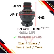 BN-420-LH+RH Hino/ Nissan/ Fuso/ Lori Truck (Rear/Belakang-20MM x 1.5P) Gigi Halus Hub Bolt Nut