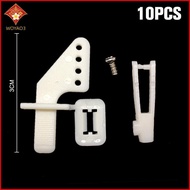 [WY3] 10 Sets Medium Lo On Nylon Control Horn And Clevis 21mm Set Rudder Servo Ailerons Elevators Fo