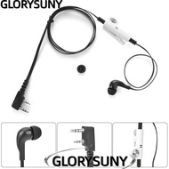 GLORYSUNY Earphone PTT Mic, 2 Way ABS Earpiece, Two Way Radio 2 Pin Walkie Talkie Earphones for Kenw