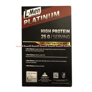 L-Men Platinum 201gr High Protein Choco Latte High Calcium NO. Added Sugar Protein From Whey Lmen Su