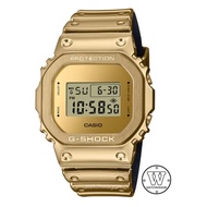 [Watchwagon] Casio G-Shock G-STEEL GM-5600YMG-9 Metal Bezel Gold Tone Silicone Band Unisex Digital W