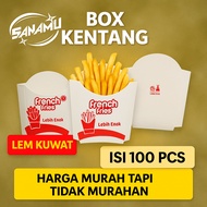 French fries box, french fries packaging, kraft potato packaging, french fries box, fast food packag