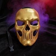 Delta Force Red Wolf Etched Gold Rose Cosplay Mask