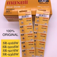 Battery SR-916SW,SR-920SW,SR-927SW,SR-936SW, Maxell Silver Oxide Micro