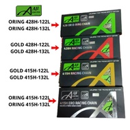 AJI Gold Chain Motorcycle Chain biasa dan Oring O Ring Rantai Motor 100% Original Y15 RS RSX