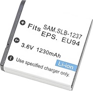 1 pack SLB-1237 Replacement Camera Battery 3.6V 1230mAh Set for Samsung Digimax L55 L55W L85 Epson E