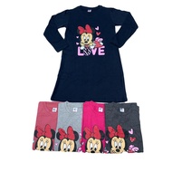 Size 2-17 tahun Baju T-shirt Labuh Lengan Panjang Kanak-Kanak Perempuan Minnie Love