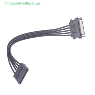 FBSG SATA to 15Pin Male To Female Power Extension Cable HDD SSD SATA Power Cable 20CM HOT