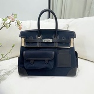 Hermes Birkin cargo 35 深藍拼黑