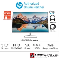 HP M32F Monitor (31.5"/7MS/75HZ/FHD/VA Panel/HDMI/VGA/RGB/AMD Freesync) 2H5N0AA