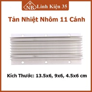 11-blade aluminum heatsink