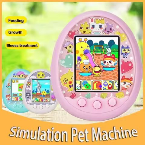 Electronic Virtual Pet With Color Screen Game Pocket Interactive Virtual Pet Dating Game Machine Kid