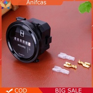 Digital Hour Meter 6V-80V Hour Meter Waterproof for Motorcycle Car Trucks