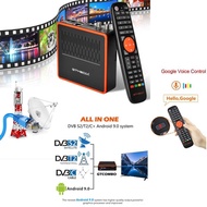 GTMEDIA GT Combo 4k 8k DVB-S2X/DVB-T2/Cable Satellite Receiver+ 9.0 Smart TV box /CA card M3u vs mecool kt1 t2 kuiyaoshangmao