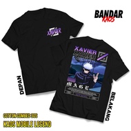 Mobile LEGEND XAVIER GOJO SATORU T-SHIRTS - XAVIER MAGE KAOS - ML