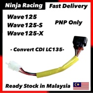 HONDA WAVE125 WAVE125-S WAVE125-X WAVE 125 125S 125X ULTIMO - PNP SOCKET CDI UNIT CONVERTER TO LC 135 LC135 FROM WAVE125