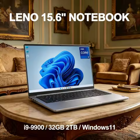 LENO HOT 15.6" HD Gaming PC Windows 11 Intel Core i9 9900 32GB RAM 1TB/2TB Ultra Thin Office Noteboo