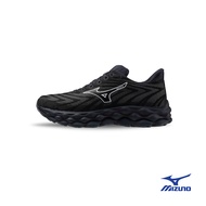 Mizuno Women Wave Sky 8 D Wide Running Shoes - Light Grey Black J1GD2412