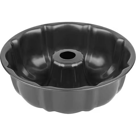 9.5inch (Approximately 24.9cm) Non-Stick Cake Pan, Heavy-Duty Carbon Steel Fluted Round Cake Baking 