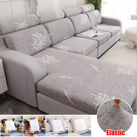 Floral Printed Sofa Seat Cushion Cover Elastic Sofa Slipcover Chair Cover Couch Cover Corner L-shape