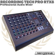 Terhangat Recording Tech Pro-Rtx8 8 Channel Professional Audio Mixer