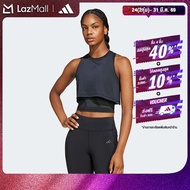 adidas Gym & Training เสื้อกล้ามออกกำลังกายดีไซน์ทูอินวัน Cool Intensity ผู้หญิง สีดำ JF1010